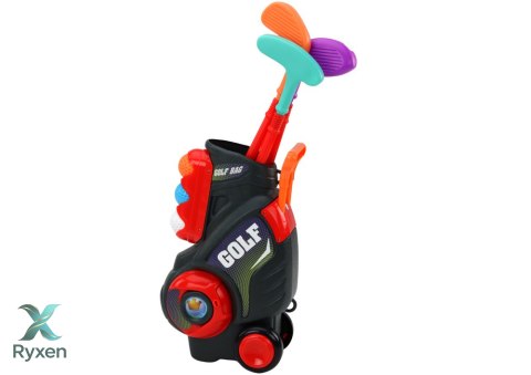 Zestaw Do Mini Golfa Dla Dzieci Wózek Na Kółkach LEAN TOYS