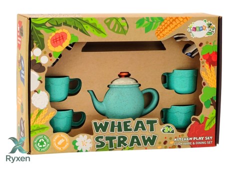 Zestaw Naczyń Filiżanki Talerzyki Sztućce Imbryk 22 El LEAN TOYS