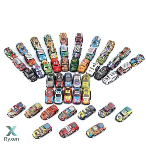 Zestaw Resoraków Autka Samochody Z Napędem Kolorowe 25 Sztuk LEAN TOYS