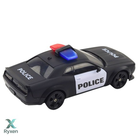 Auto Sportowe Do Driftu Wymienne Koła Zdalnie Sterowany RC 4WD Policja LEAN TOYS