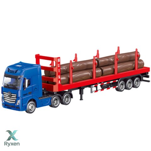 Ciężarówka Transport Drewna Metalowa Huina 1:50 Czerwona HUINA