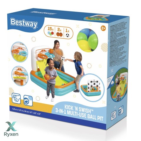 Dmuchany Plac Zabaw Z Piłkami 120 x 107 x 84 cm Bestway 52728 BESTWAY