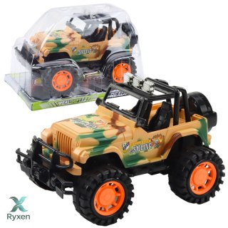 Duży Samochód Terenowy Militarny Off-Road Beżowy 25cm LEAN TOYS
