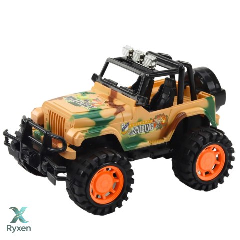 Duży Samochód Terenowy Militarny Off-Road Beżowy 25cm LEAN TOYS