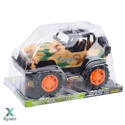Duży Samochód Terenowy Militarny Off-Road Beżowy 25cm LEAN TOYS
