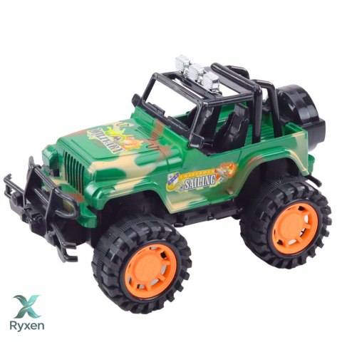 Duży Samochód Terenowy Militarny Off-Road Zielony 25cm LEAN TOYS