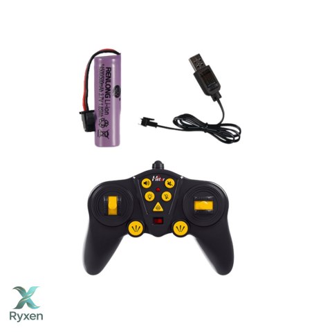 Dźwig Z Hakiem Zdalnie Sterowany RC 2.4G 9CH Żółty LEAN TOYS