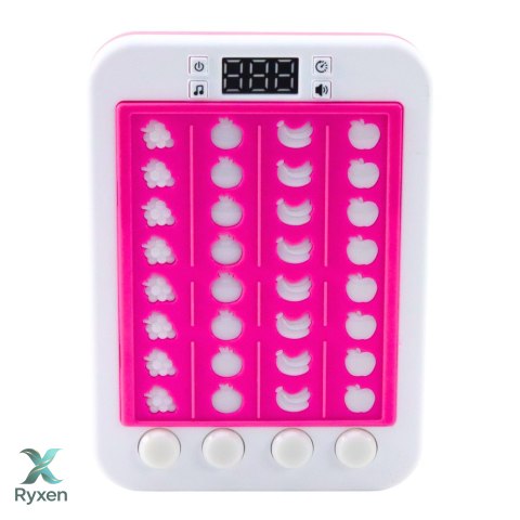 Elektroniczna Gra Rytmiczna Owoce Światła Dźwięki Różowa LEAN TOYS