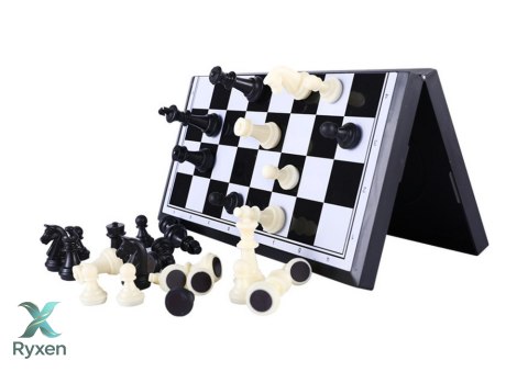 Gra Planszowa Szachy Klasyczne Magnetyczna Plansza Piony Figury LEAN TOYS