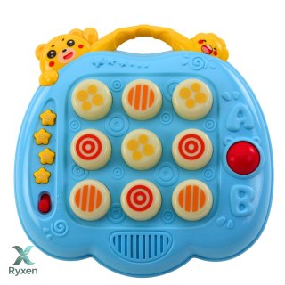 Gra Zręcznościowa Whac-A-Mole Młotek Dla Malucha Niebieska LEAN TOYS