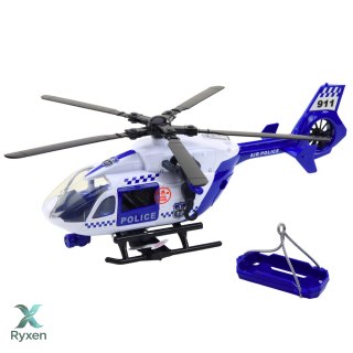 Helikopter Policyjny Hak Nosze Światła Dźwięki 1:12 LEAN TOYS