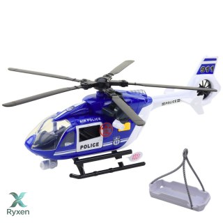 Helikopter Policyjny Hak Nosze Światła Dźwięki 1:14 LEAN TOYS