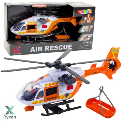 Helikopter Ratunkowy Hak Nosze Światła Dźwięki 1:14 LEAN TOYS