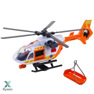 Helikopter Ratunkowy Hak Nosze Światła Dźwięki 1:14 LEAN TOYS