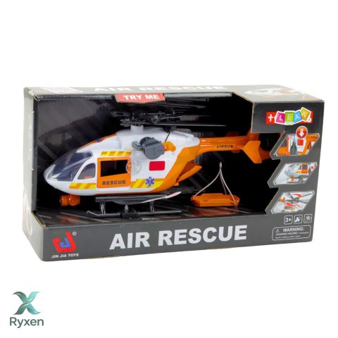 Helikopter Ratunkowy Hak Nosze Światła Dźwięki 1:14 LEAN TOYS