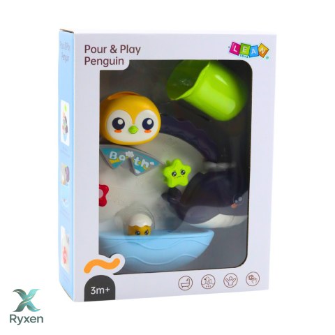 Interaktywna Zabawka Wodna Do Kąpieli Pingwin Wieloryb LEAN TOYS