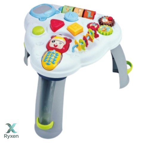 Interaktywny Stolik Edukacyjny Trójkątny Telefon Światła Dźwięki LEAN TOYS