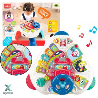 Interaktywny Stolik Edukacyjny Z Kierownicą Trójkątny Kolorowy LEAN TOYS