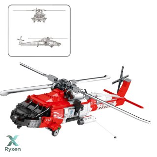 Klocki Konstrukcyjne Helikopter Ratunkowy HH-60J Jayhawk 1137el LEAN TOYS