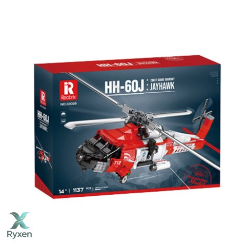 Klocki Konstrukcyjne Helikopter Ratunkowy HH-60J Jayhawk 1137el LEAN TOYS