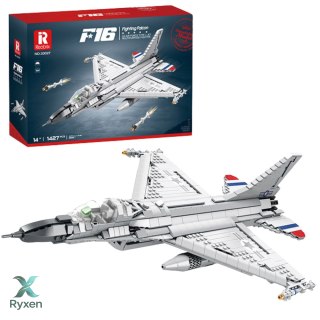 Klocki Konstrukcyjne Myśliwiec F-16 Fighting Falcon 1427el LEAN TOYS