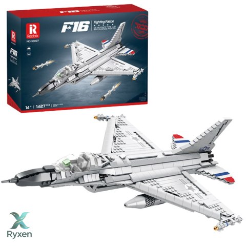 Klocki Konstrukcyjne Myśliwiec F-16 Fighting Falcon 1427el LEAN TOYS
