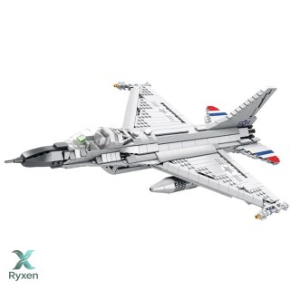 Klocki Konstrukcyjne Myśliwiec F-16 Fighting Falcon 1427el LEAN TOYS