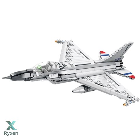 Klocki Konstrukcyjne Myśliwiec F-16 Fighting Falcon 1427el LEAN TOYS