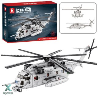 Klocki Konstrukcyjne Śmigłowiec Transportowy Helikopter 2192el LEAN TOYS