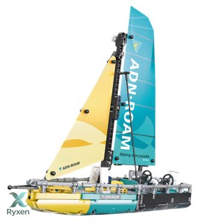Klocki Konstrukcyjne Żaglówka Łódź Type 65 Model 675el LEAN TOYS