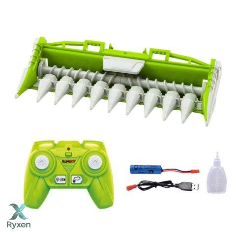 Kombajn Z Hederem Do Kukurydzy 2w1 Zdalnie Sterowany RC Efekt Pary 2.4G LEAN TOYS