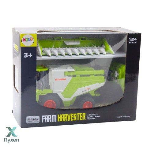 Kombajn Z Hederem Do Kukurydzy 2w1 Zdalnie Sterowany RC Efekt Pary 2.4G LEAN TOYS