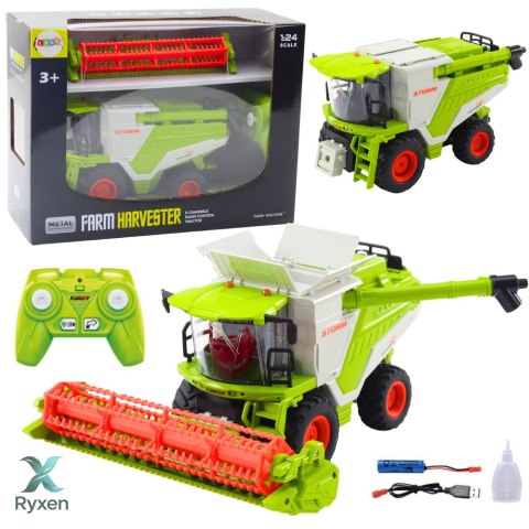 Kombajn Z Hederem Do Zboża 2w1 Zdalnie Sterowany RC Efekt Dymny 2.4G LEAN TOYS