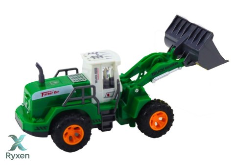 Koparka Ładowarka R/C Zdalnie Sterowana Unoszone Ramie Zielona LEAN TOYS