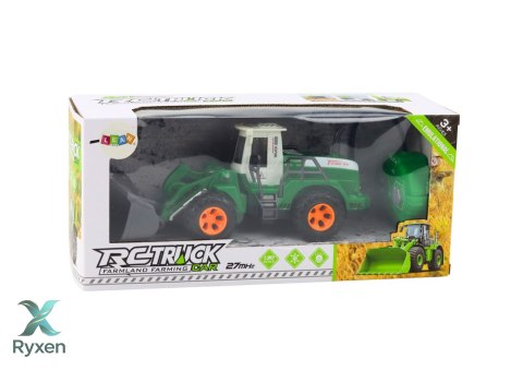 Koparka Ładowarka R/C Zdalnie Sterowana Unoszone Ramie Zielona LEAN TOYS