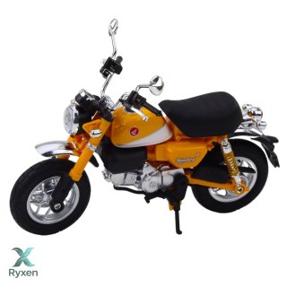 Motocykl Retro Klasyczny Metalowy Światła Żółty 1:12 LEAN TOYS
