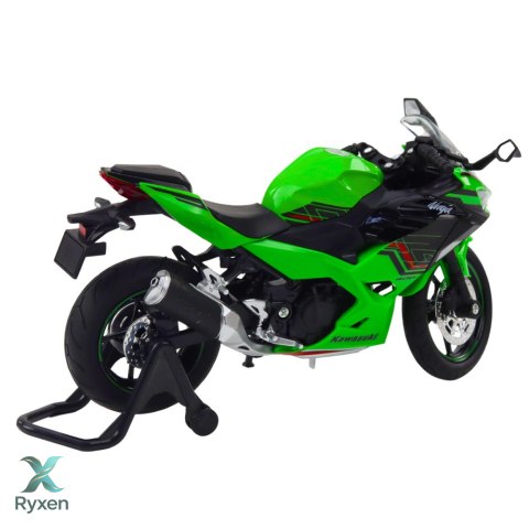 Motocykl Sportowy Metalowy Światła Dźwięki Zielony 1:12 LEAN TOYS