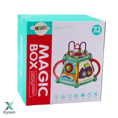 Multifunkcyjna Kostka Edukacyjna Sorter 7w1 Światła Dźwięki LEAN TOYS