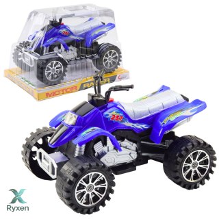 Quad Terenowy Z Napędem Bieżnikowane Koła Niebieski LEAN TOYS