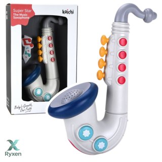 Saksofon Muzyczny Dla Malucha Instrument Interaktywny LEAN TOYS