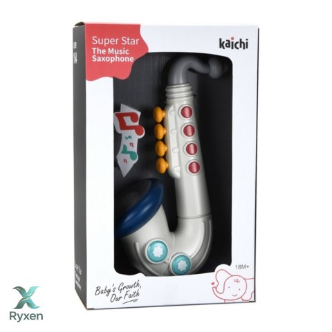 Saksofon Muzyczny Dla Malucha Instrument Interaktywny LEAN TOYS