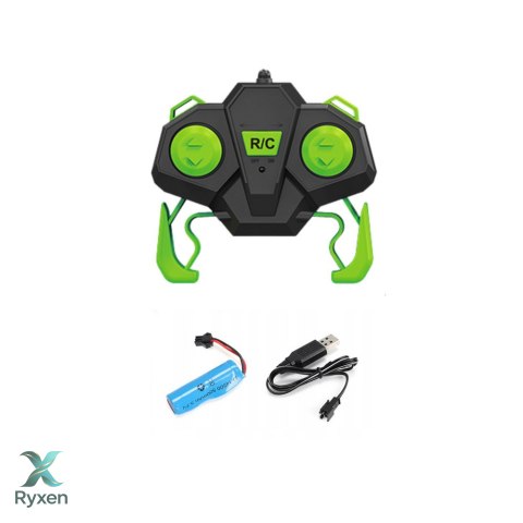 Samochód Kaskaderski Auto Zdalnie Sterowane RC 360° Zielony LEAN TOYS