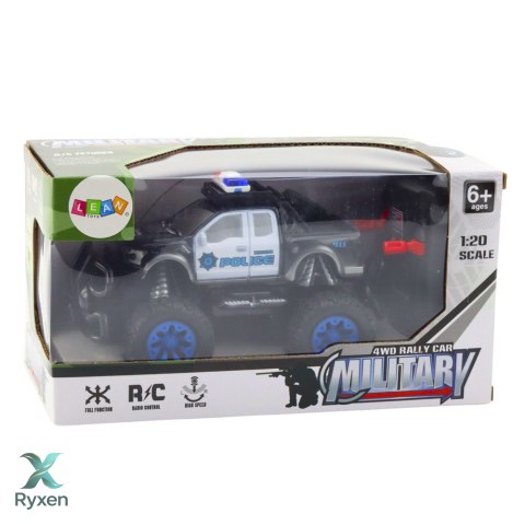 Samochód Policyjny Terenowy Zdalnie Sterowany RC 1:20 LEAN TOYS