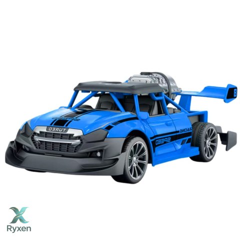 Samochód Zdalnie Sterowany RC 1:20 Światła Efekt Dymny Niebieski LEAN TOYS