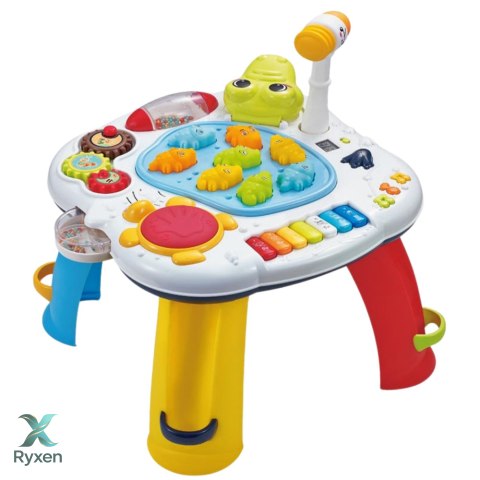 Stolik Interaktywny Edukacyjny Pianinko Bębenek Krokodyl LEAN TOYS