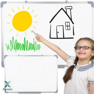 Tablica Magnetyczna Wielofunkcyjna Suchościeralna Biała 90x60cm LEAN