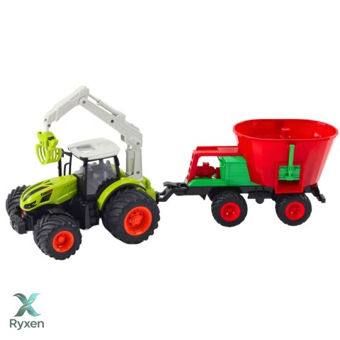 Traktor Rolniczy Z Siewnikiem i Chwytakiem Obrotowym Zdalnie Sterowany 2.4G LEAN TOYS
