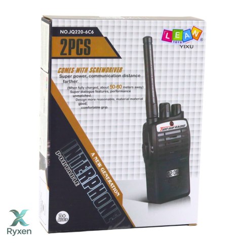 Zestaw Krótkofalówki Walkie Talkie Dla Dzieci Zasięg 50-60M LEAN TOYS