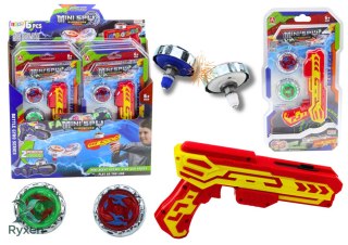 Zestaw Pistolet Wyrzutnia 2 Metalowe Krążki Czerwony Światła LEAN TOYS