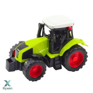 Zestaw Traktor Ciągnik Prasa Rolnicza Do Belowania Siana Zielony LEAN TOYS